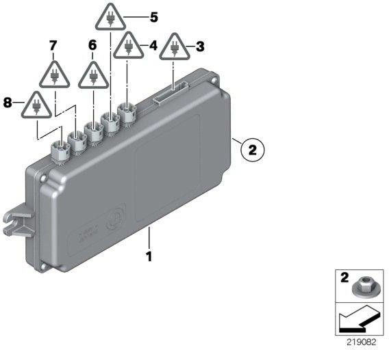 BMW純正コントロールユニットトップリアサイドビューカメラ（66536994554）| 66536994554