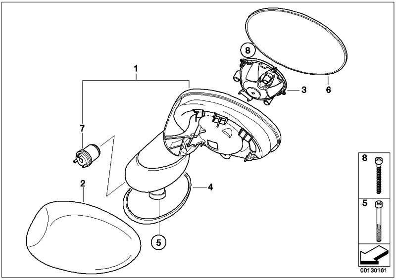 BMW本物のRunstrieben Mini（67136910520）| 67136910520