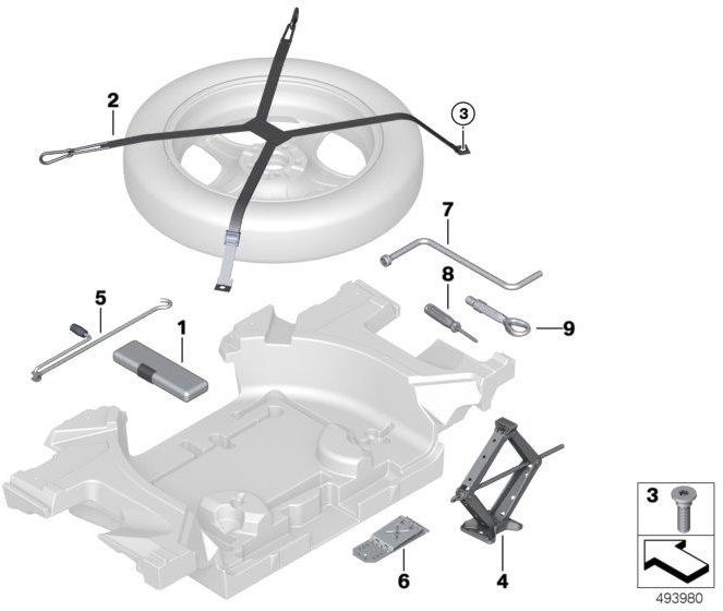 BMW本物のジャック（71106889264）| 71106889264
