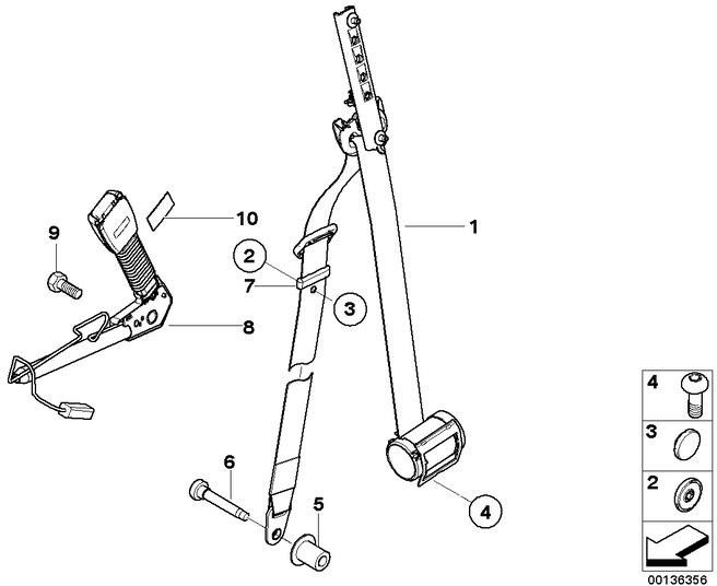 BMW本物のObergurt FrontはPower Bandar（72117118129）で残っています| 72117118129