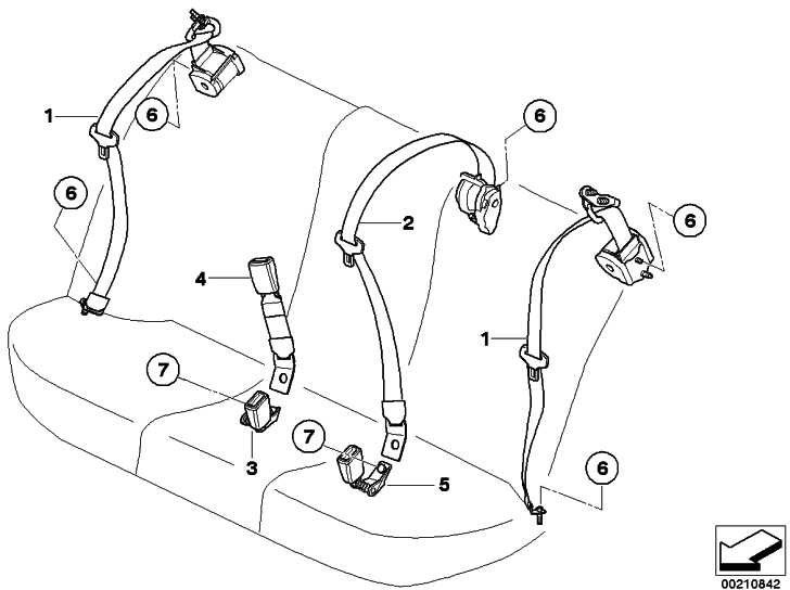 BMW左5er（72119117189）にベルトトマーを備えた本物のUntergurt | 72119117189