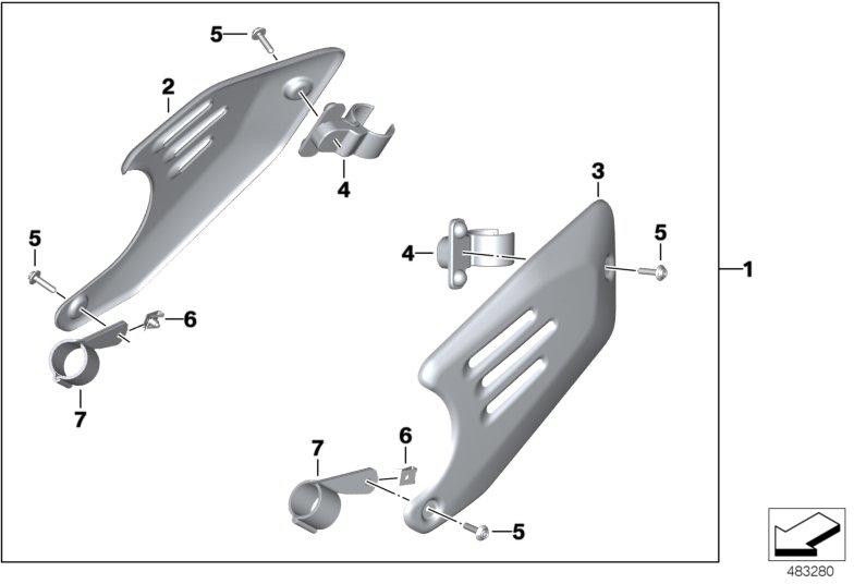 BMW右側の本物のカバー摂取ノイズダンパー（77318564898）| 77318564898