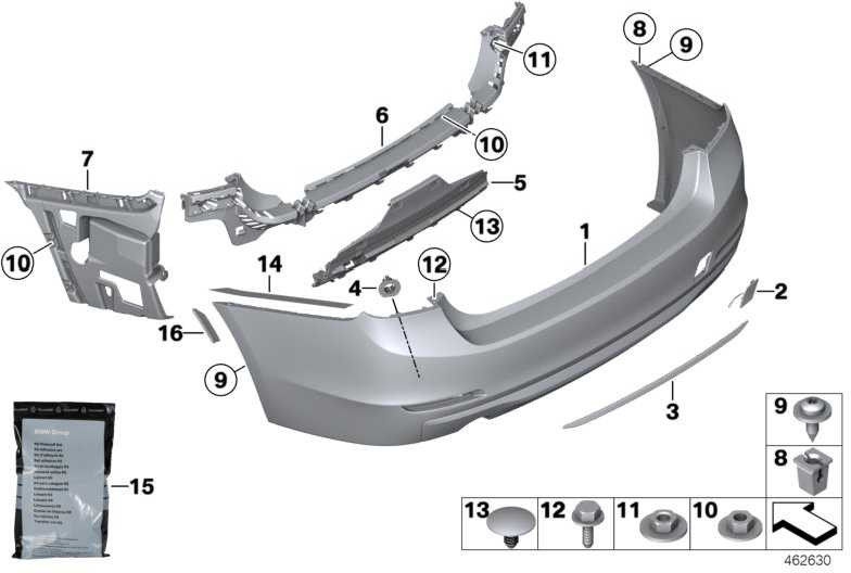 BMW本物の接着セットK6セット3シリーズX1（83195A547C4）| 83195A547C4