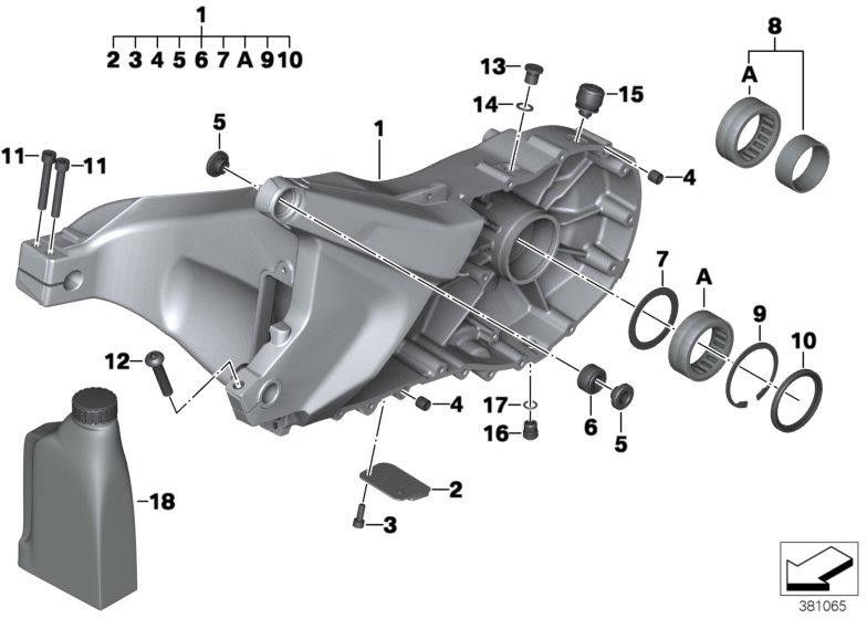BMW本物のハイポイド車軸オイルG3 0.5L（83222460128）| 83222460128