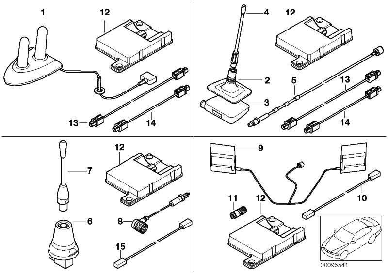 BMW本物のBluetoothアンテナ1シリーズ5シリーズ7シリーズX3 X5 X6 Z4 MINI（84506928461）| 84506928461
