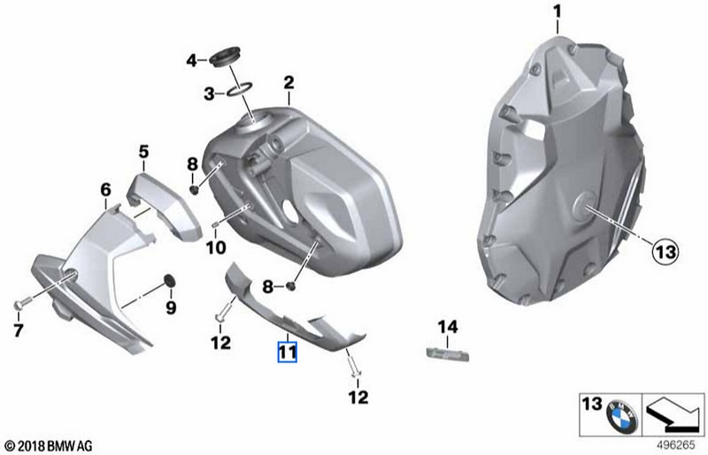 BMW純正研削パッドイエロー右（11129829746）| 11129829746