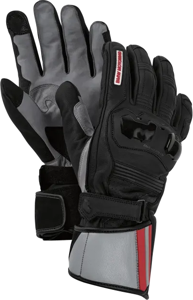 [BMW Accessories] BMW Genuine Unisex Gloves Pro Race Black, Size 6 | 76215A80970