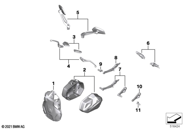 BMW Step Piece - Shadow - BMW-Motorrad | 35219829570 - Webike Thailand