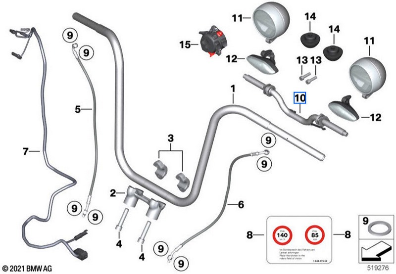BMW純正ホルダーフロントガラス（46631543061）| 46631543061