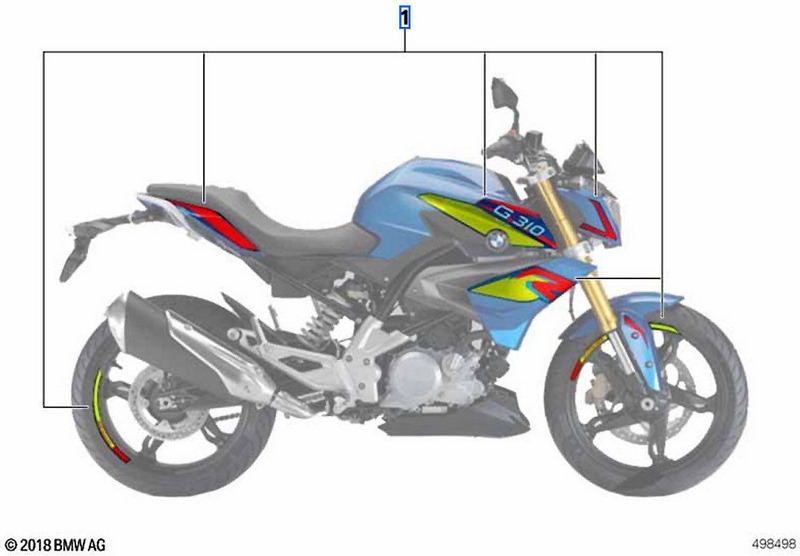 BMW純正ステッカーセットK03 | 77315A0AF37