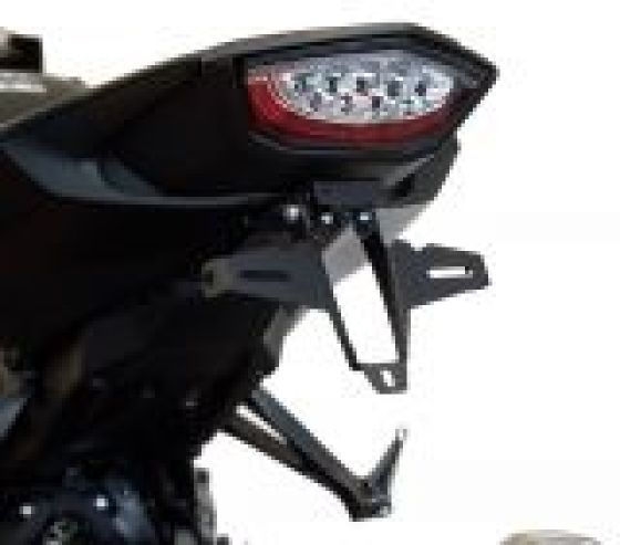 Bodis Exhaust License plate holder, Stainless Steel Black Powder-Coated | HCBR1000-035 - Webike Thailand