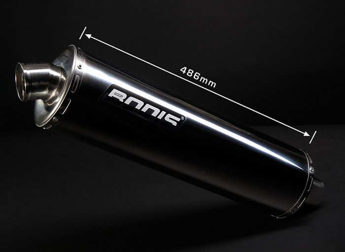 Bodis OVAL 1MK, Slip-On, Stainless Steel for SUZUKI Bandit GSF600 2004 | SGSF600-003 - Webike Thailand