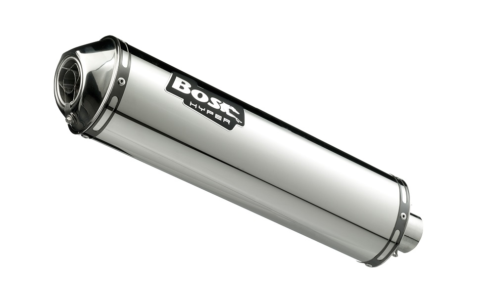 BOS OVAL 120CS SLIP/ON EG, STAINLESS STEEL POLISHED | 1211207S - Webike Thailand