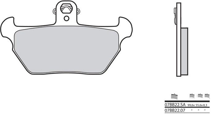 BREMBO Brake Pads 07BB22LA Sintered Metal | 07BB22LA - Webike Thailand