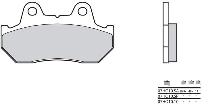 BREMBO Brake Pads 07HO1010 Organic | 07HO1010 - Webike Thailand