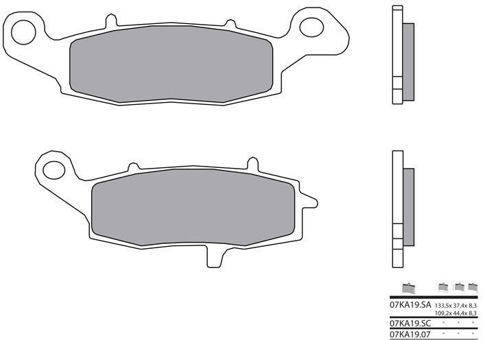 BREMBO Brake Pads 07KA1907 Organic | 07KA1907 - Webike Thailand