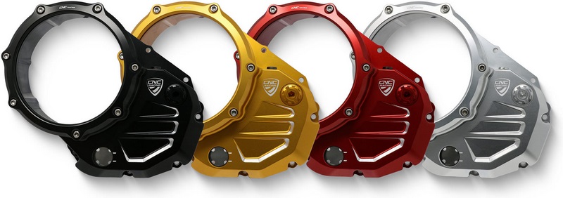 CNC Racing Clear cover oil bath clutch Ducati, Silver | CA501SS - Webike Thailand