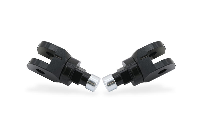 Footpegs kit TOURING passenger - Advanced Mounting System, Black - Webike Thailand