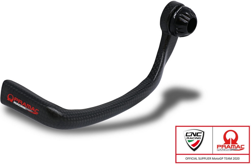 CNC Racing Clutch-Guard Carbon Race - Protection clutch lever glossy carbon Pramac Racing Limited Edition, Black | PL250KBPR - Webike Thailand