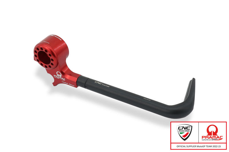 Lever-Guard Street - Protection front brake lever with bar-end mirror housing - Pramac Racing Limited Edition, Red - Webike Thailand