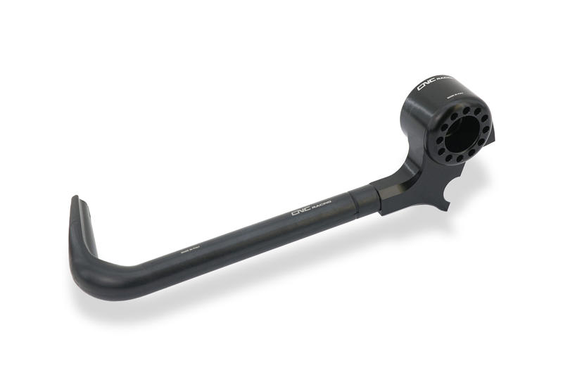 Lever-Guard Street - Clutch lever protector with bar-end mirror housing, Black - Webike Thailand