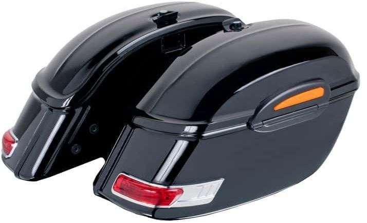 Custom Acces Rigid Saddlebags Touring Model, Black | ARS002N - Webike Thailand