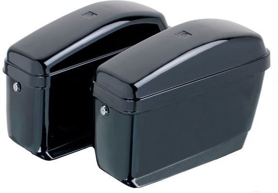 Custom Acces Rigid Saddlebags Easy Model, Black | ARS003N - Webike Thailand