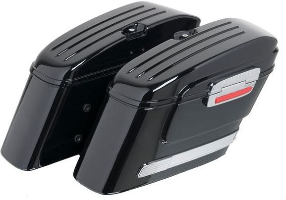 Custom Acces Rigid Saddlebags American Model, Black | ARS005N