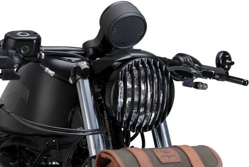 Custom Acces Max Model Headlight Protector, Black | FAR001N - Webike Thailand