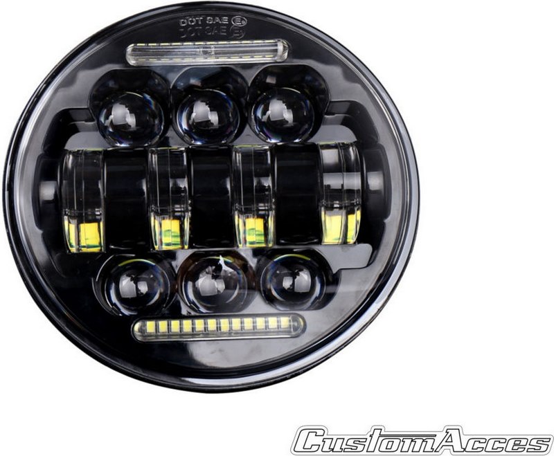 Custom Acces Headlight Alien Model Black | HL0004N - Webike Thailand