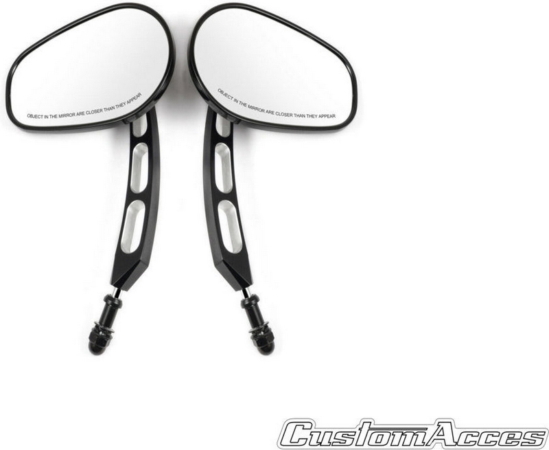 Custom Acces Back Mirrors Set Model Misuri, Black | JR0017N - Webike Thailand