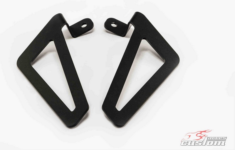 Custom Acces Leather Saddlebags Supports, Black | KF0003N - Webike Thailand