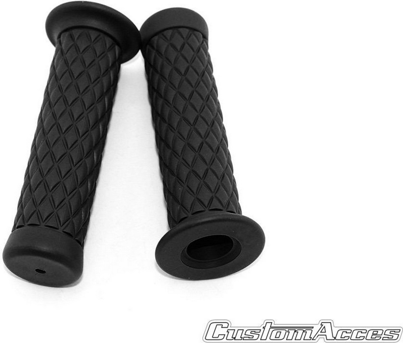 Custom Acces Fast Line Grips, Black | PE0010N - Webike Thailand