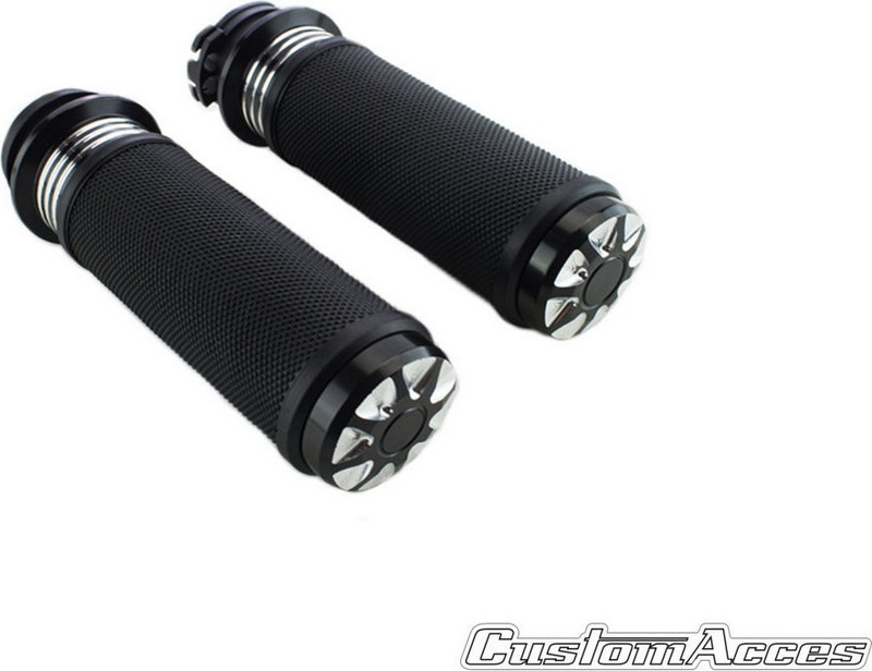 Custom Acces MOON CABLE GRIPS, BLACK | PE0012N - Webike Thailand