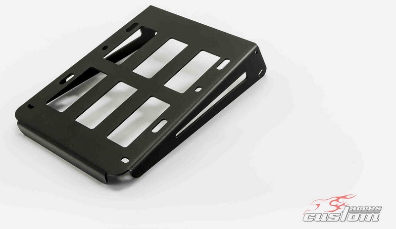 Custom Acces Rack For Non-Detachable Sissybars, Black | PP0001N - Webike Thailand