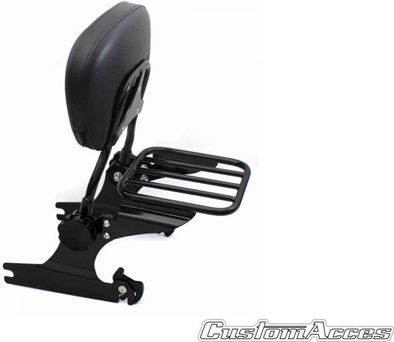 Custom Acces Sissybar Luxus Softail Model, Black | RSD001N - Webike Thailand