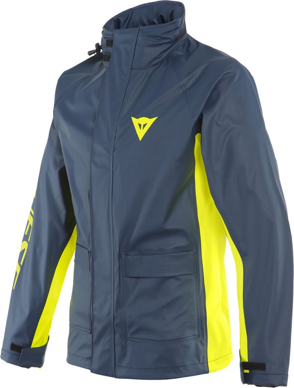 Dainese STORM 2 UNISEX JACKET, BLACK-IRIS/FLUO-YELLOW, Size L | 20163429787E006