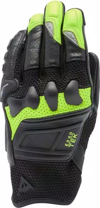 Dainese X-RIDE 2 ERGO-TEK GLOVES, BLACK/YELLOW-FLUO, Size L | 2018100015620006