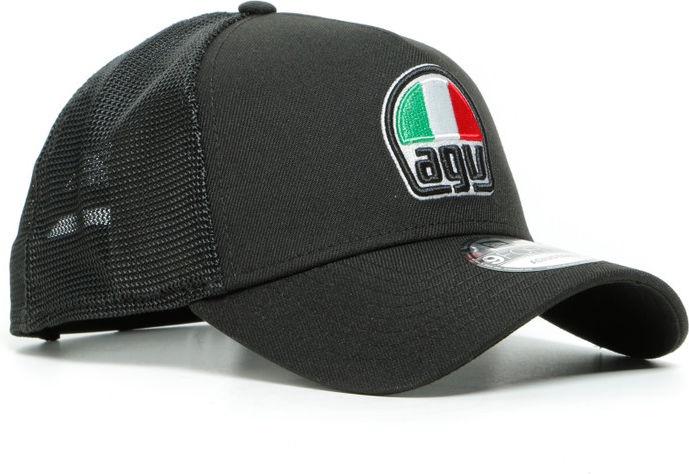 Dainese AGV 9FORTY TRUCKER SNAPBACK CAP, BLACK, Size N | 201990083001001