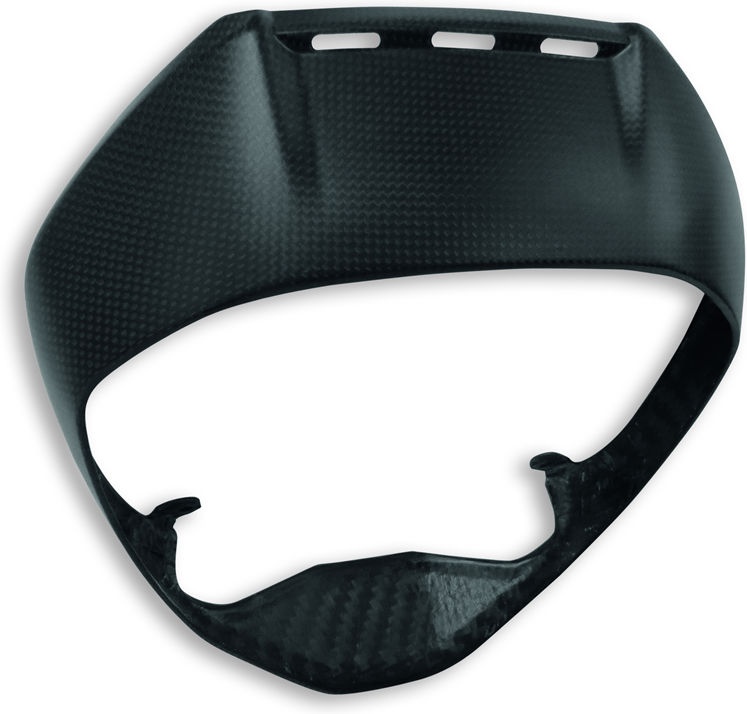 Ducati Accessories Carbon Front Headlight Rim Matte | 96980791A - Webike Thailand