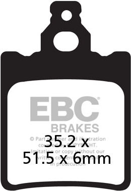 EBC-Brakes British Made Kevlar® Organic FA Series Brake Pads to fit Front Left - Webike Thailand