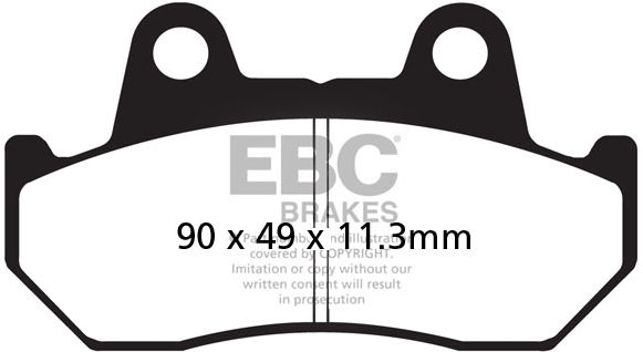 EBC-Brakes British Made Kevlar® Organic FA Series Brake Pads to fit Rear Left - Webike Thailand