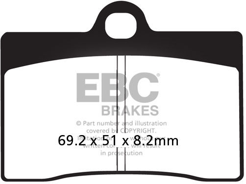 EBC-Brakes USA Made Double-H Series Sintered Brake Pads to fit Front Left - Webike Thailand
