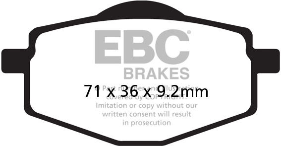 EBC-Brakes Carbon TT Pads for Enduro/MX Bikes to fit Front Left - Webike Thailand