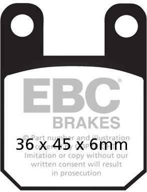 EBC-Brakes USA Made Double-H Series Sintered Brake Pads to fit Rear Left - Webike Thailand