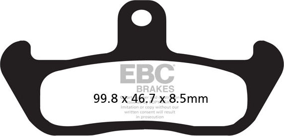 EBC-Brakes British Made Kevlar® Organic FA Series Brake Pads to fit Front Left - Webike Thailand