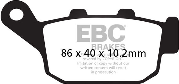 EBC-Brakes USA Made Double-H Series Sintered Brake Pads to fit Rear Left - Webike Thailand