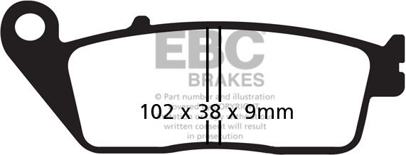 EBC-Brakes British Made Kevlar® Organic FA Series Brake Pads to fit Front Left - Webike Thailand