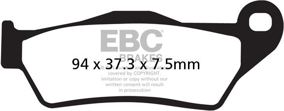 EBC-Brakes R Series Heavy Duty Sintered Brake Pads to fit Front Left - Webike Thailand