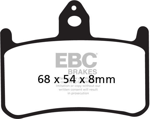 EBC-Brakes USA Made Double-H Series Sintered Brake Pads to fit Front Left - Webike Thailand